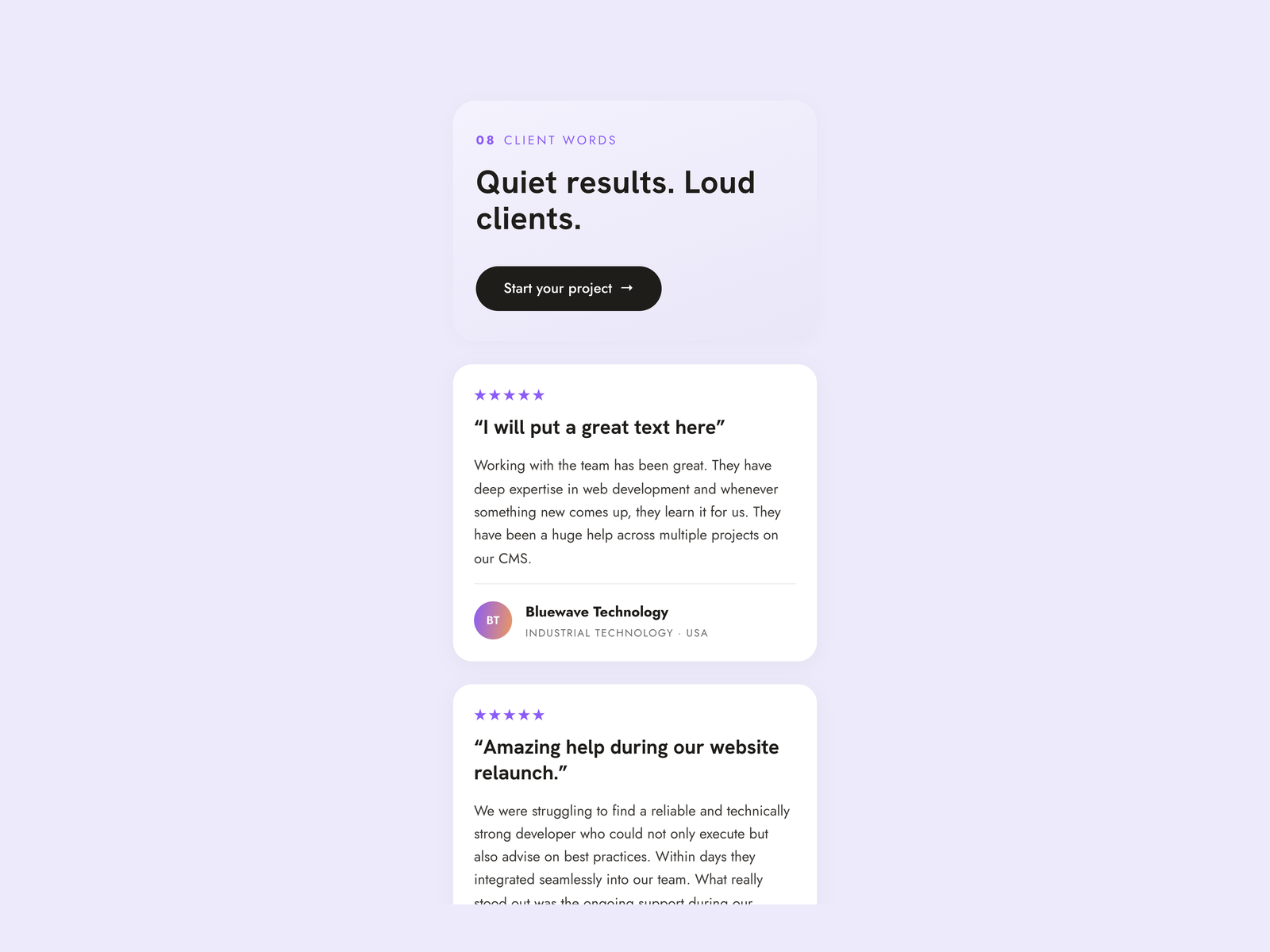 Inherits your theme and stays accessible